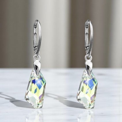 Elegantné dámske visiace náušnice so Swarovski Crystals