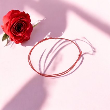 Kabbalah náramok 1 mm červený proti zlým vplyvom pre dievčatá pre ženy pre chlapov