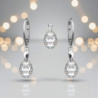 mSperk.sk #darcek #doplnky #nausnice #dnesnosim 💎 Strieborný set náušnice a prívesok Ball – číre prevedenie Elegantný,...